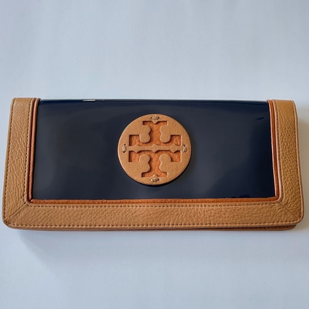 RARE Tory Burch Large Leather Clutch/Wallet